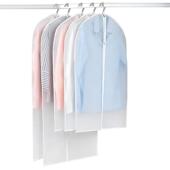 Extra Long Garment Storage Bags Metal Zipper Clothing Dust Covers Waterproof & Breathable for Closet