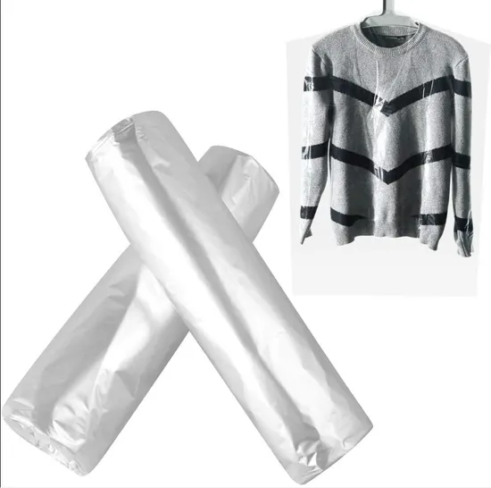 Plastic Custmized LDPE Clear Transparent Laundry Dry Cleaning Garment Bag on Roll