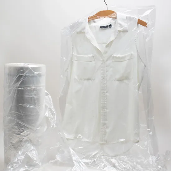 Wholesale Custom Eco Friendly Plastic PE Transparent Clear Suit Cover Garment Bag