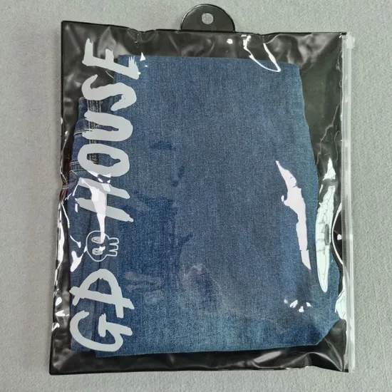 Custom Clear PVC Plastic Bags for Bed Sheets Jewelry Socks Packing Other Packaging Printing Products with Snap Button