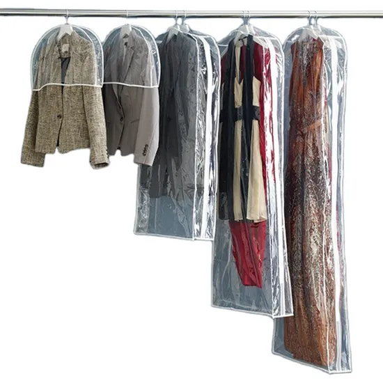 Wholesale Custom Clear Vinyl Dance Clothes Dresses Cover Gown Garment Bags