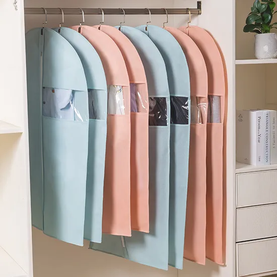 Clothing Dust Cover Batch Transparent Wardrobe Hanging Suit Cover Clothing Dust Cover Hanging Bag