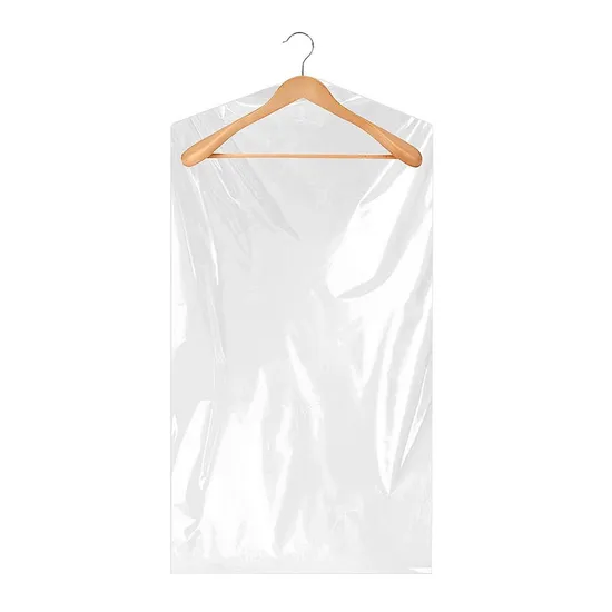 Customized Clear Breathable Plastic Garment Covers Dustproof Laundry Plastic Garment Bag