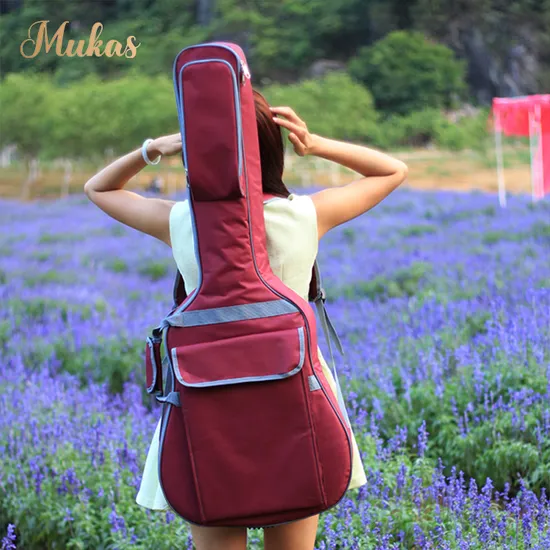 B41-B7 Wholesale Musical Instrument Guitar Bag Colorful Electric Bass Waterproof Handbag Classical Acoustic Guitar Backpack