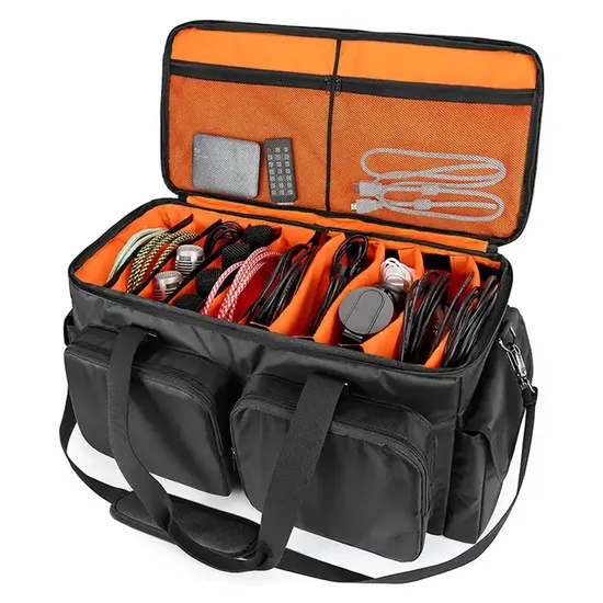 Tote Travel Cable Gig Bag Musician Accessories Lightweight Storage Bag Portable DJ Equipment Case Travel DJ Gear Bag