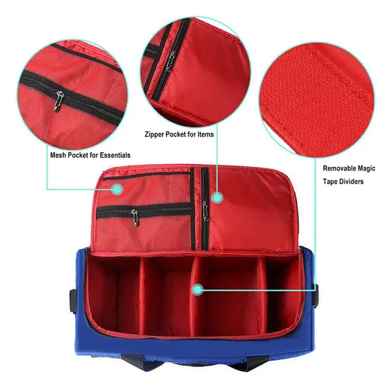 High Quality Durable Tote Multi-Functional Ladies Sneakers and Bag with 3 Dividers Compartment