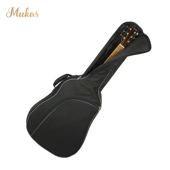 Factory OEM Logo Black /Orange/Gray Colors Travel School Custom 10mm Thickness Soft Padding 600d Oxford Classic Acoustic Guitar Gig Bag Carrying Case