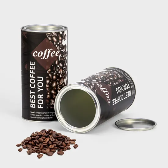 Custom Food Grade Eco Friendly Candle Paper Tube Cardboard Cylinder Food Powder Coffee Tea Packaging Box