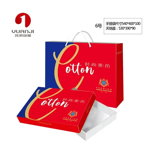 ODM OEM Large Capacity Foldable Cotton Packaging Corrugated Box with Customized Color Size Printed Logo for 4 Piece Sheet Set, Cotton Products, etc.