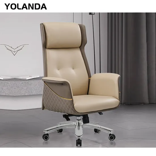 Yolanda Manager Modern Chairs Comfortable Cheap Furniture Swivel Boss Luxury Executive Ergonomic Leather Office Chair