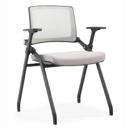 Foldable Space Saving Durable Seat Meeting Mesh Ergonomic Training Chair with Writing Board