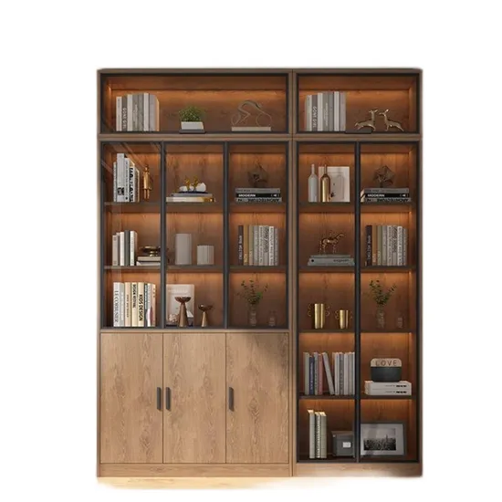 Living Room Home Office Wooden Modern Multi-Functional Display Book Shelf Furniture Bookcase