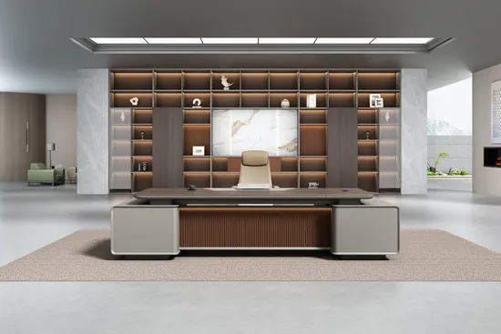 High-End Wooden CEO Office Table with Modern Design