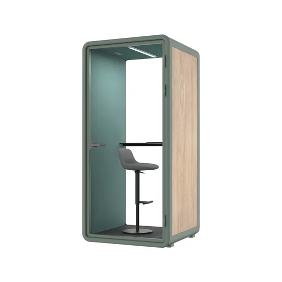 Customized Logo Multifunction Phone Booth Portable Acoustic Meeting Call Vocal Home Backyard Office Soundproof Pod