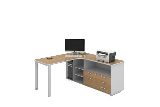 Hospital Office Furniture Modern L Shape Table Doctor Clinic Customized Computer Desk