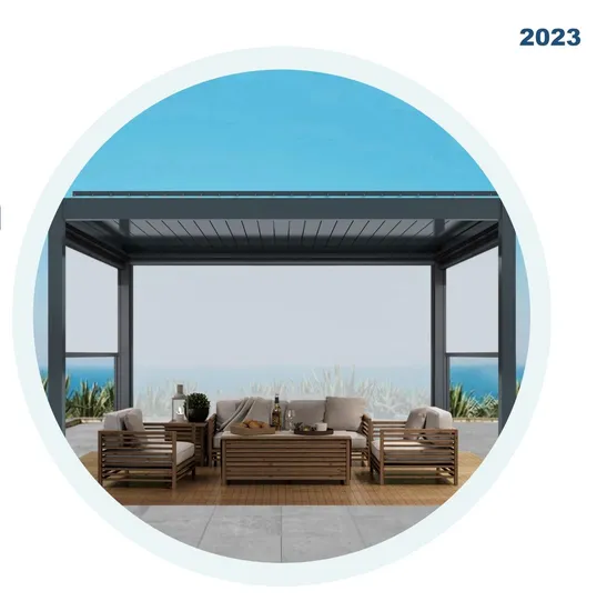 Outdoor Enclosed Balcony Aluminum Pavilion