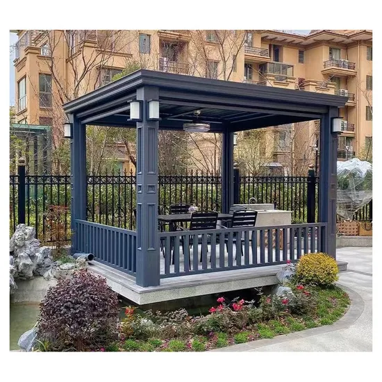 Shade Cover Electric Waterproof Retractable Gazebo Pergolas