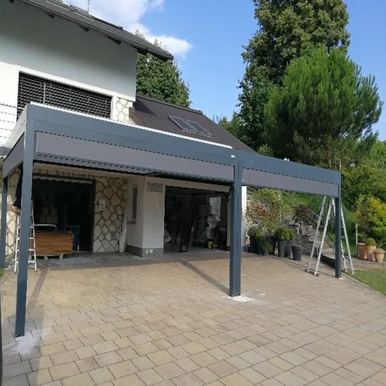 Aluminum Motorized Roof Pergola Louvers for Balcony