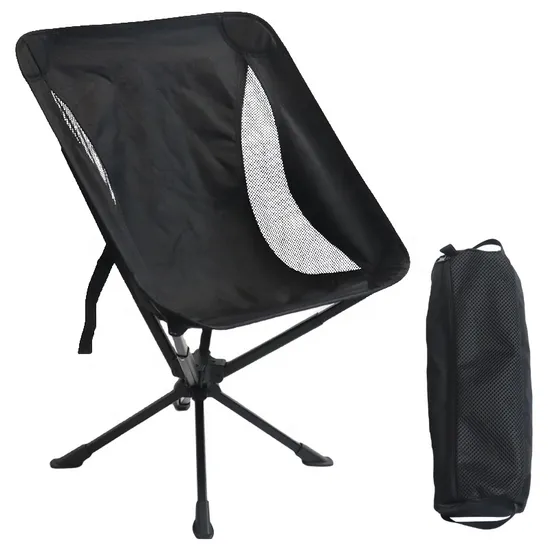 New Arrived Portable Collapsible 360 Spin Moon Chair Pop up Folding Chair Aluminum Camping Chair
