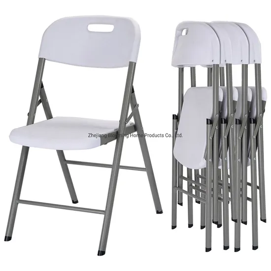 Heavy Duty Outdoor Wedding Party Garden Event White Plastic Folding Chair