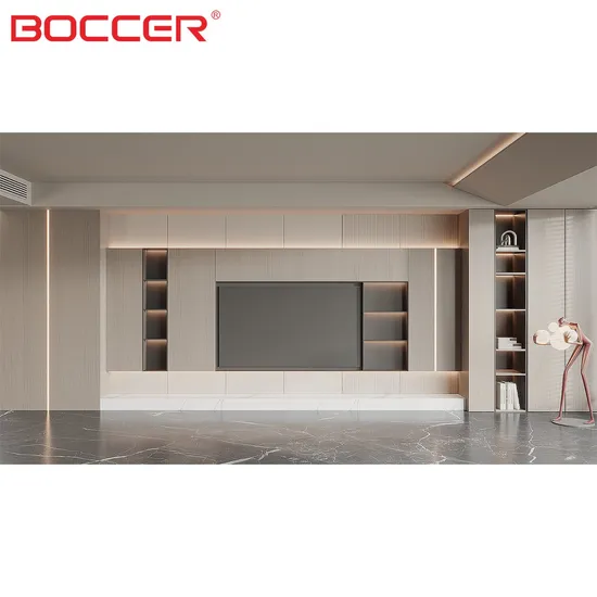 Minimalist Scandinavian Light Wood Living Room TV Stand Cabinet