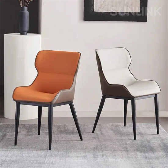 Home Restaurant Hotel Modern Metal Legs Leisure Dining Room Furniture Dining Chair