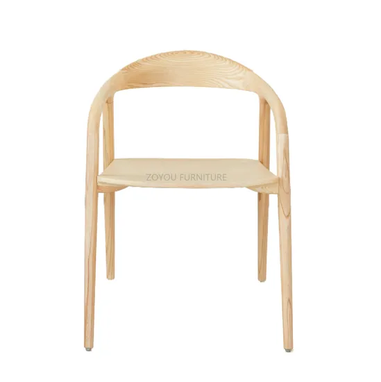 Professional Factory Supply Nordic Wood Neva Natural Color Wooden Dining Chairs