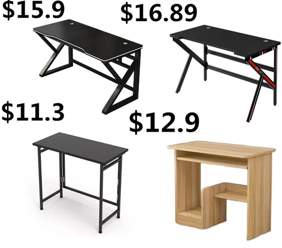 Office Desk Computer Study Home Clerk Gaming Wooden Rectangle Table