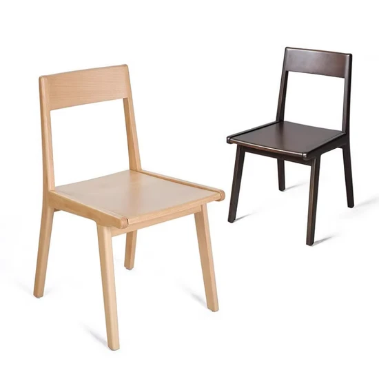 Contemporary Solid Wood Dining Chair for Hotels and Restaurants