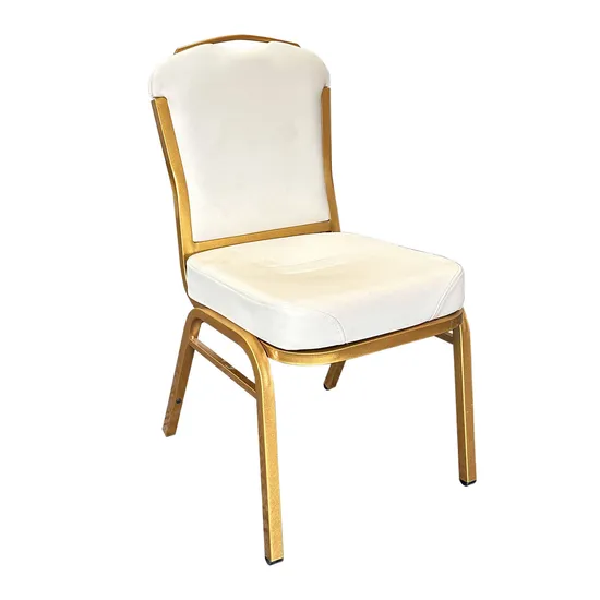 Premium Gold Chiavari Chairs with Metal Frame for Weddings Church Chair
