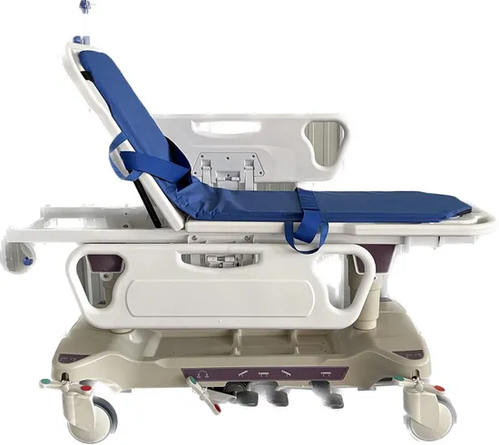 ISO Certified Adjustable Hospital Patient Transfer Stretcher Trolley