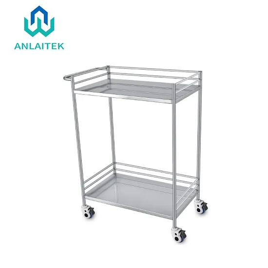 304 Stainless Steel Welding/Seamless/Clean Easily Medical Instrument Cleanroom Trolley for Hospital