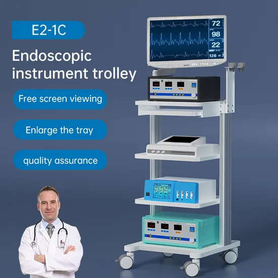 Endoscope Tower Hospital Trolley Cart for Medical Device