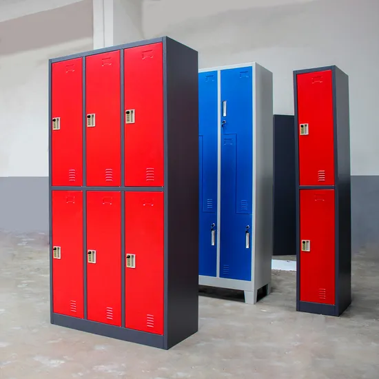 Steel Metal Furniture Gym 6 Doors Golf Bag Storage Locker