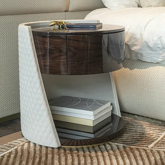 Modern Design High Quality Home Bedroom Furniture Solid Wood Bedside Table
