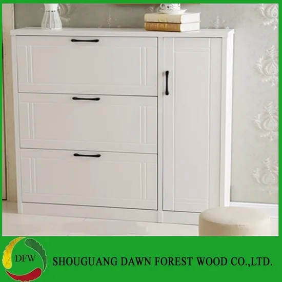 Wood Panel MDF/Particle Board Shoe Cabinet