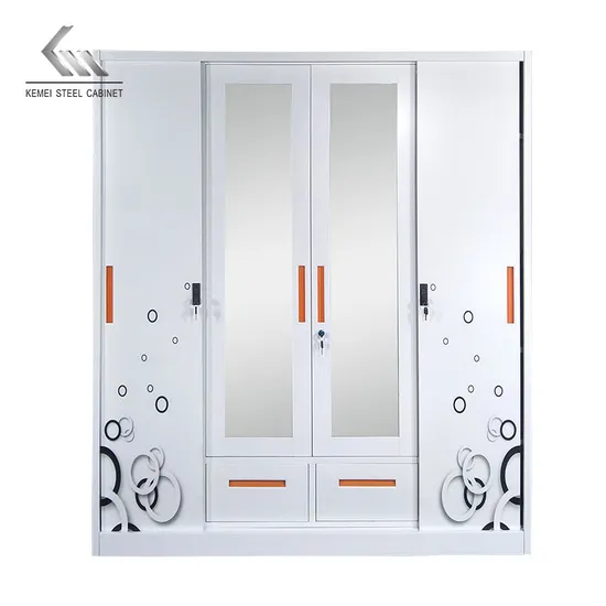 Wholesale Bedroom Modern Wardrobe Closet Custom 4 Door Printed Almirah