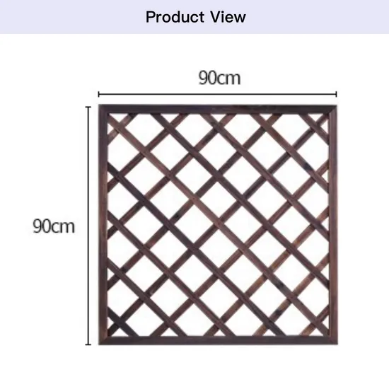 Waterproof Garden Furniture Multifunctional Wooden Mesh Panel Wall