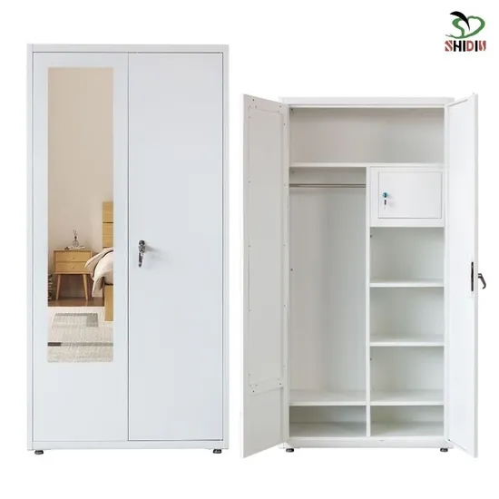 Metal 2 Door Home Office Storage Cabinet Almirah Steel Furniture Closet Wardrobe