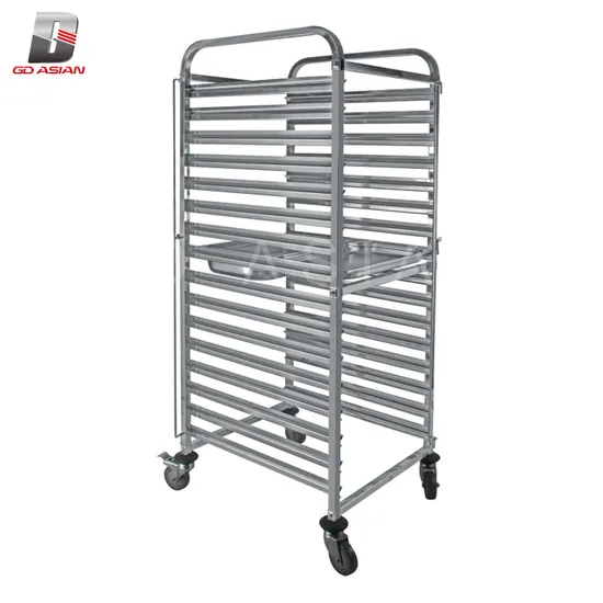 15 Tier Stainless Steel Single-Line Tray Trolley for Gn Pan
