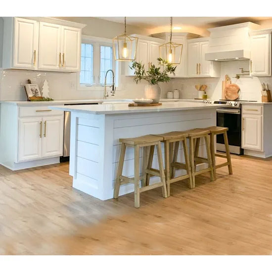 Wholesales Kitchen Furniture Design Modern Modular Shaker Kitchen Cabinet with Kitchen Island Design Kitchen Cabinets