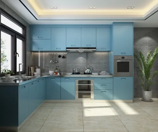 Furniture Solid Wood Modular High Gloss Acrylic Sheet for Modern Kitchen Cabinet
