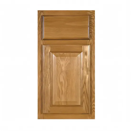 Custom Furniture Luxury Prefabricated Complete Modular Honey Finish Modern Natural Oak Finish Rta Kitchen Cabinet