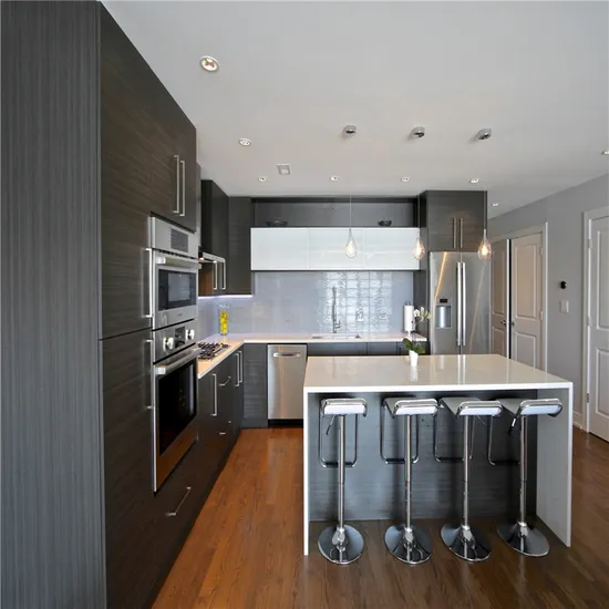 Modern Kitchen Furniture Modular Kitchen Cabinet with Melamine Doors