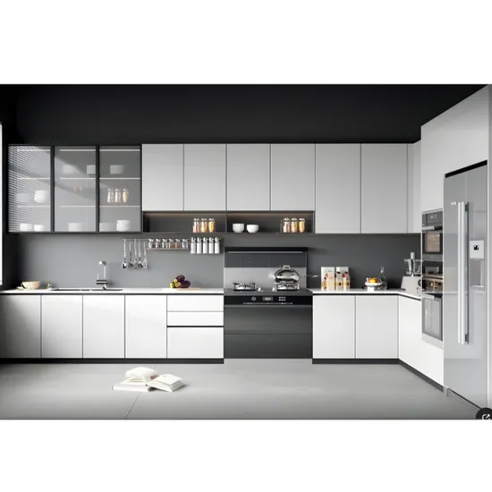 Factory Wholesale Modern Custom Kitchen Cabinets Design with Marble
