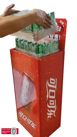 Coke/Beverage Dispenser Pop-up Elevating Rack Merchandising Rack for Retail