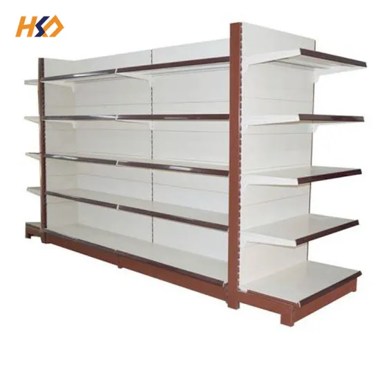 Metal Flat Back Panel Metal Supermarket Shelf for Hypermarket Store