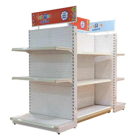China Supplier Metal Store Display Shelf Gondola Shelving
