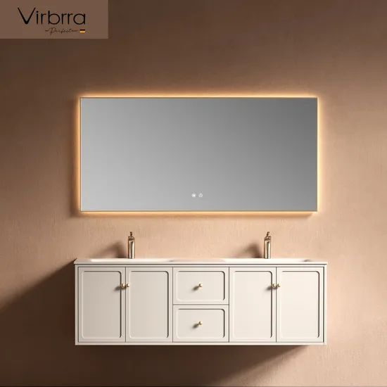 Hotel Modern Style Corian Cabinet Furniture Thai Oak Vanity Bathroom Cabinet Vanity