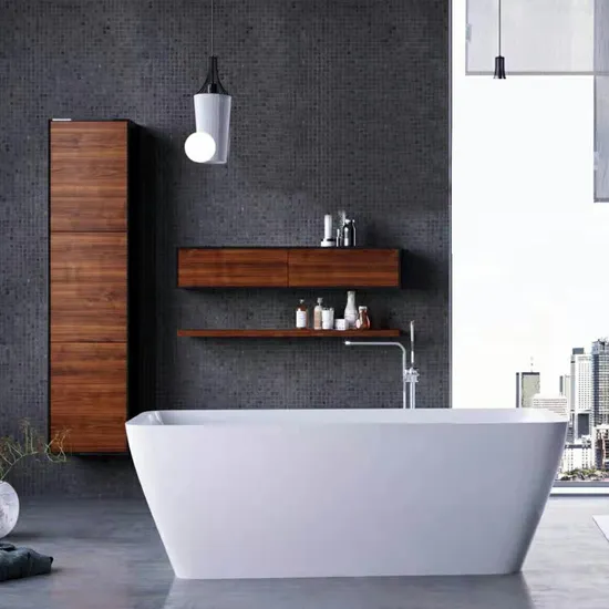 Professional Designer New Cream Style Customization Suspension Type Bathroom Cabinets Without Mirror